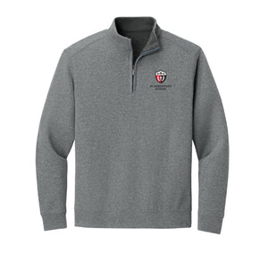 1/4 Zip-Interlock-ES Sports-Heather Grey