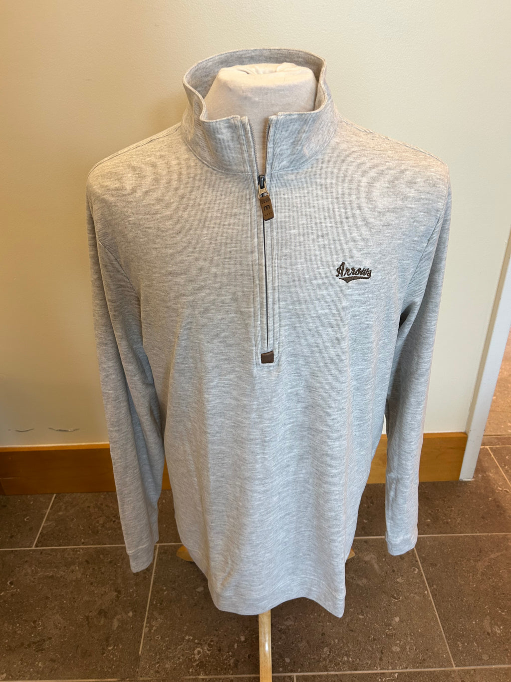 1/4 zip-TM-1/4 Zip-Cloud-Heather Grey