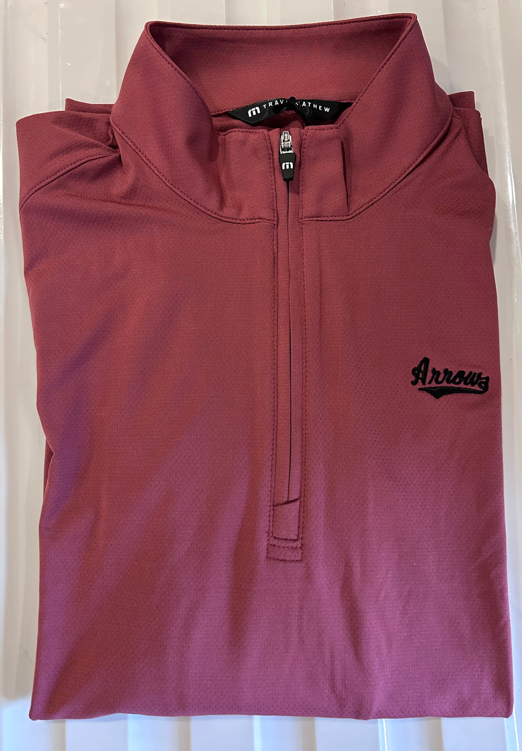 1/4 Zip-Heater Pro-Travis Matthew-Roan Rouge