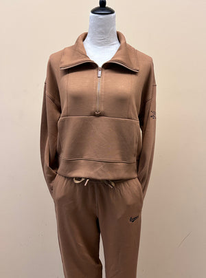 1/4 Zip TM Skyloft Soft-Chestnut