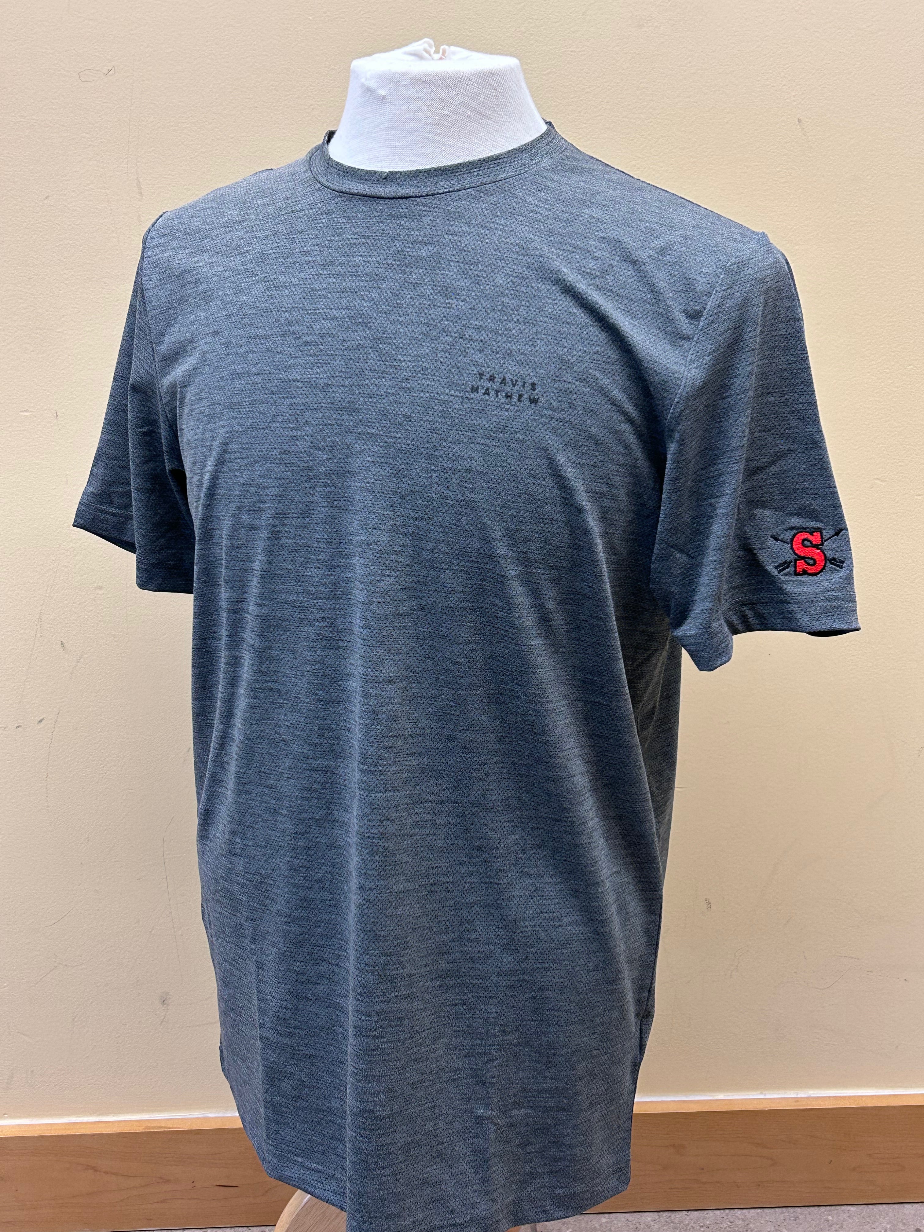 T-shirt-Heater Pro-Travis Matthew-Heather Grey