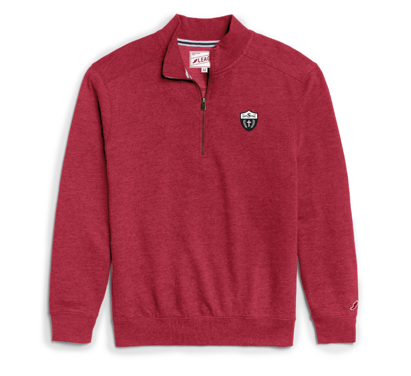 1/4 Zip-Heritage-L2-Hth Red