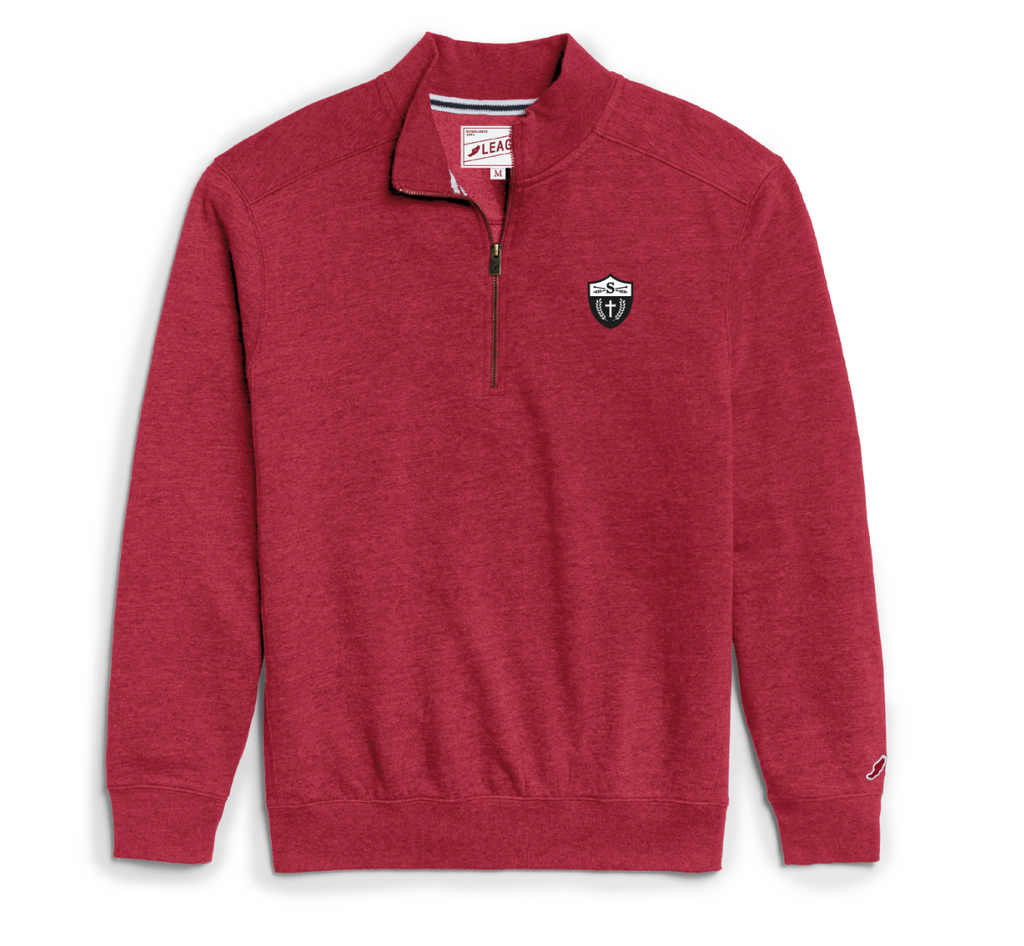 Youth-1/4 zip-Heritage-Red-L2