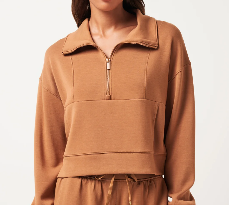 1/4 Zip TM Skyloft Soft-Chestnut