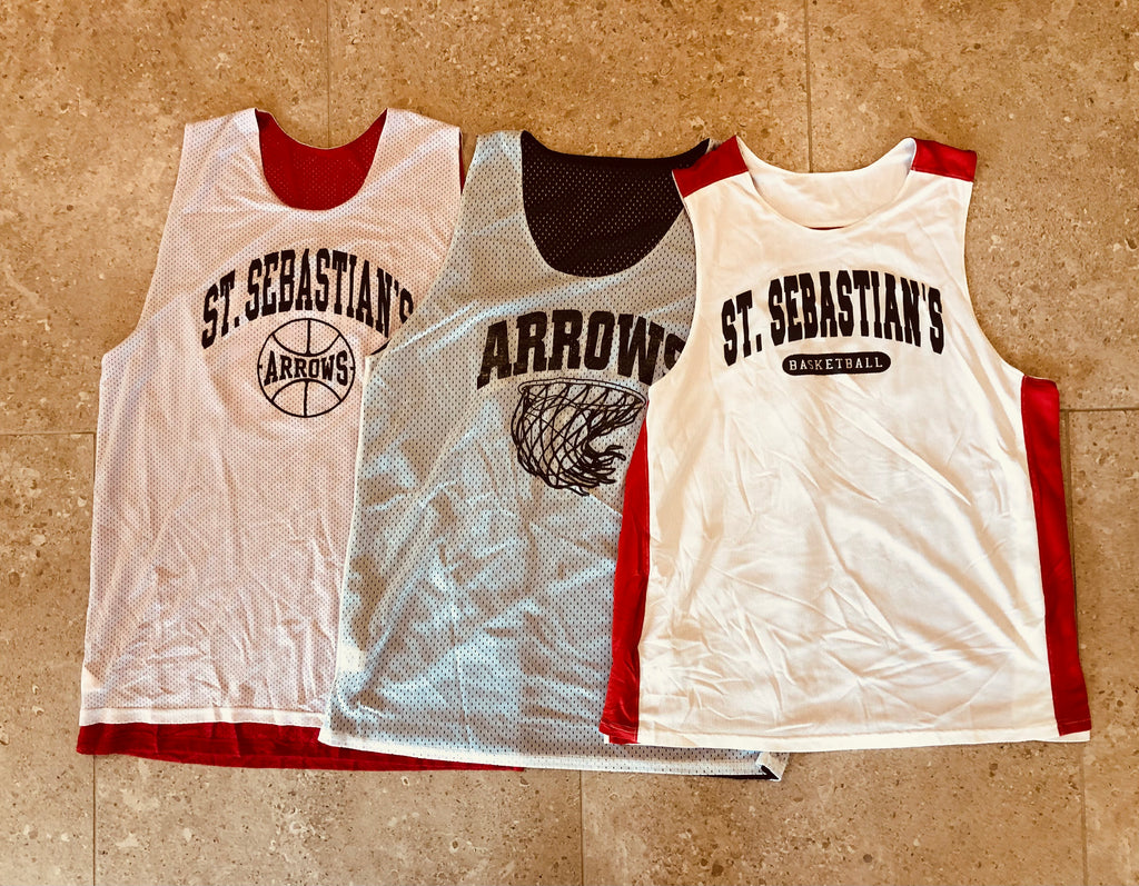 Jersey- Basketball - Authentic St Sebastian’s Basketball Pinnie