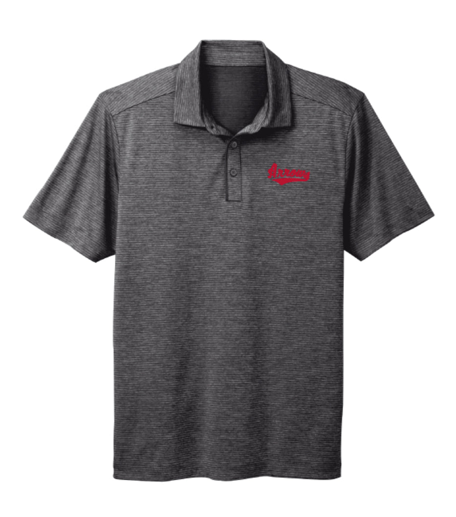 Golf Shirt- ES Sport - Black Shadow Stripe Polo