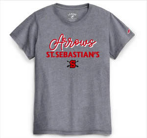 T-Shirt/Short Sleeve -L2-Women - Intramural -Arrows - Grey