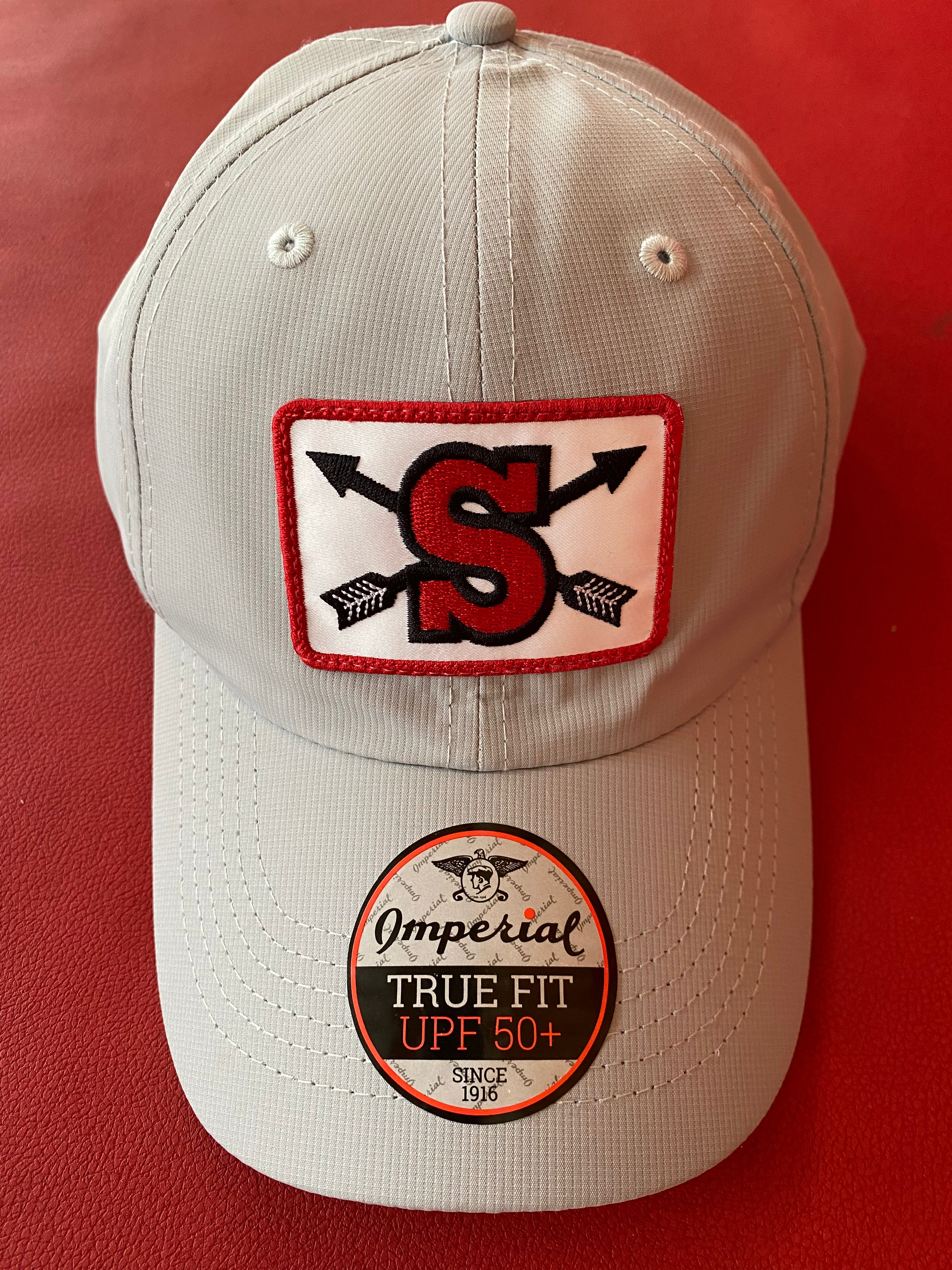 Hat-Imperial-Grey-"S" Crossed Arrows Patch